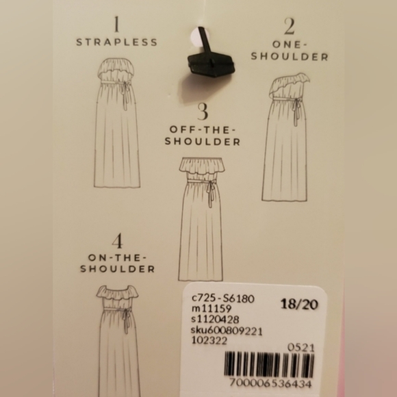 Lane Bryant Dress NWT| Red & White Floral 4 Ways to Wear Maxi Dress | Si… - Picture 8 of 8